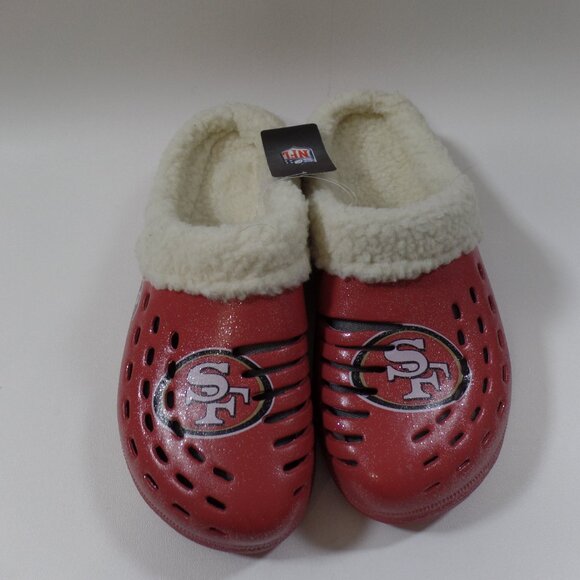 San Francisco 49ers FOCO CLOG Lined Size Large 9-10 New - Picture 1 of 4